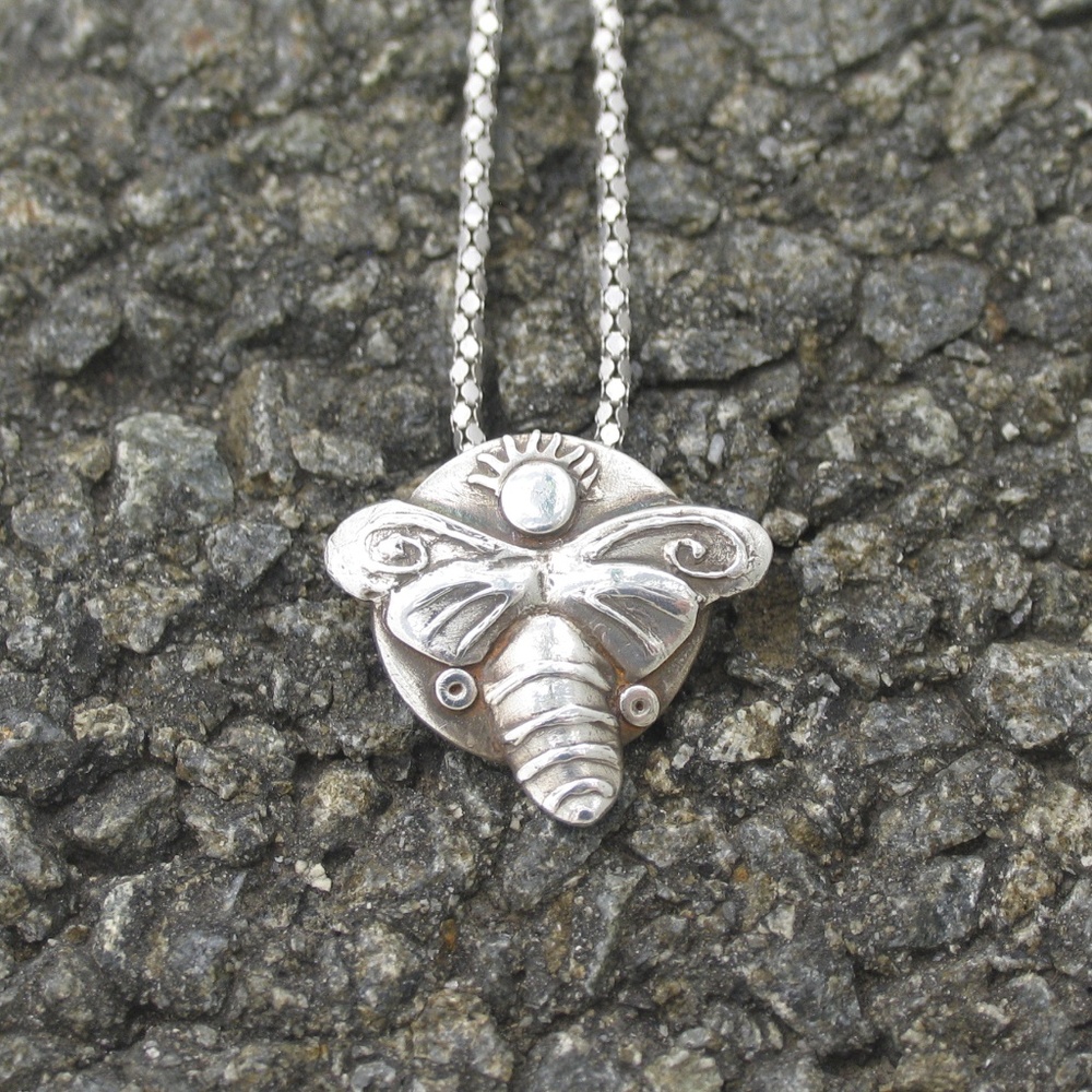 Whimsical Metamorphosis Necklace - Fly Fly Away!